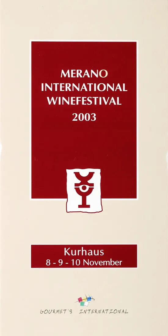 Locandina del Merano WineFestival 2003