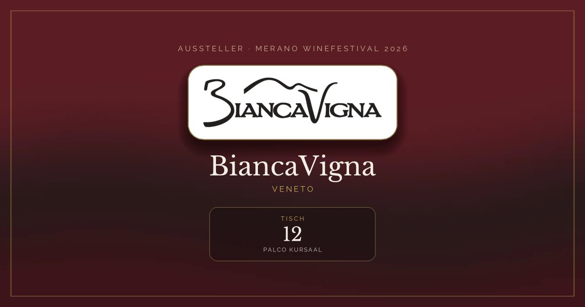 BiancaVigna · Merano WineFestival 2026 — Tisch 12 (Palco Kursaal)