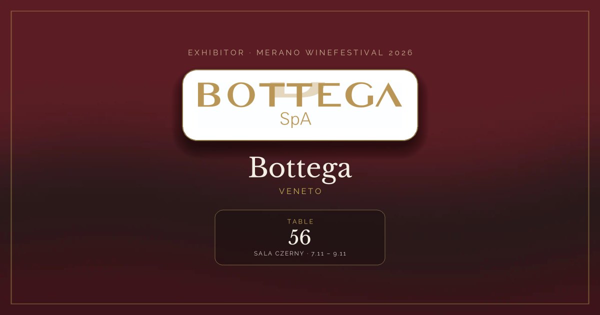 Bottega · Merano WineFestival 2026 — Table 56 (Sala Czerny, 7.11 – 9.11)