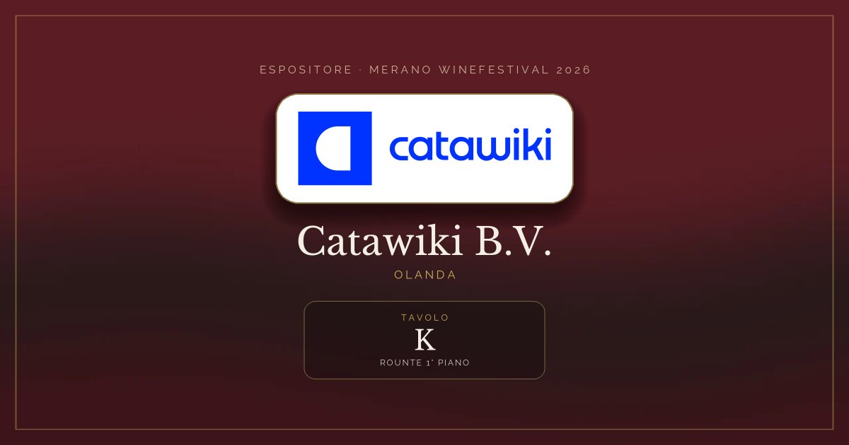 Catawiki B.V. · Merano WineFestival 2026 — Tavolo K (Rounte 1° Piano)