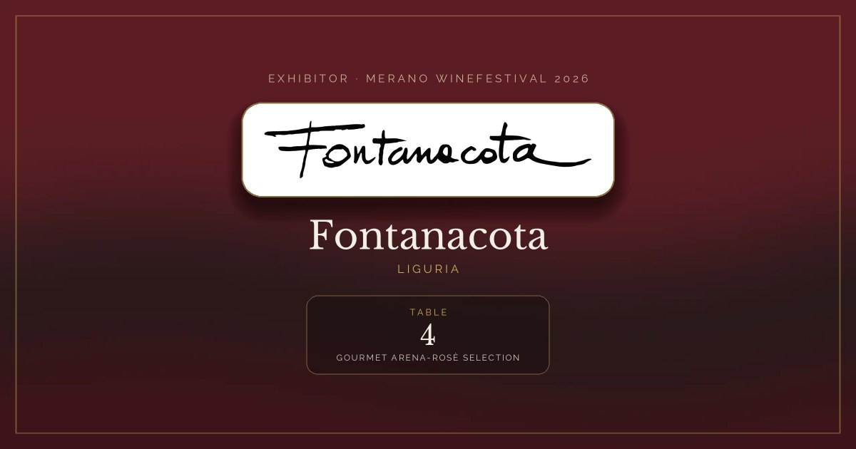 Fontanacota · Merano WineFestival 2026 — Table 4 (Gourmet arena-Rosè selection)