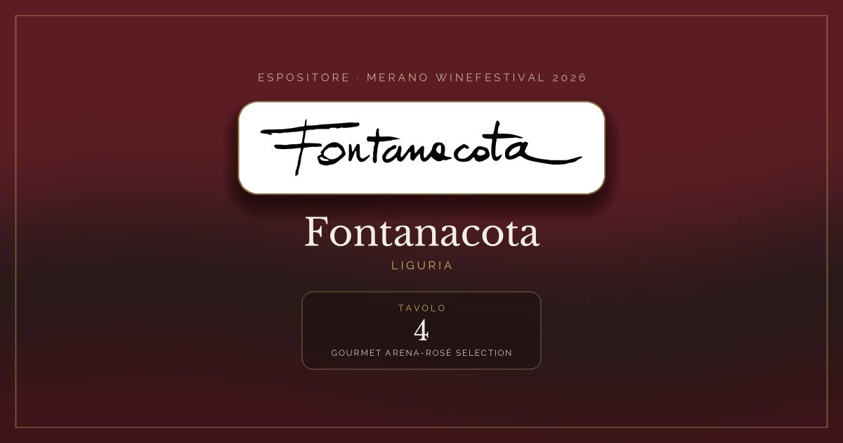 Fontanacota · Merano WineFestival 2026 — Tavolo 4 (Gourmet arena-Rosè selection)