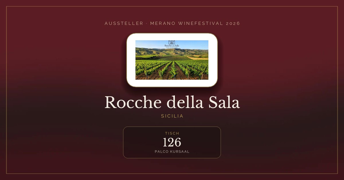 Rocche della Sala · Merano WineFestival 2026 — Tisch 126 (Palco Kursaal)